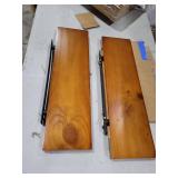 24 Inch Floating Shelves, Bathroom Wooden Shelves for Wall Mounted,
