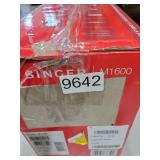 Singer Lightweight Portable 110 Volt 72 Watt Steel Hand Sewing Machine with LED Lighting, 57 Stitch Applications, Accessories, and Presser Foot, White