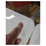 Storage Bins 40 pieces 6-Quart Clear Base Snap-On Lid Concave Design Plastic Storage Bins for Shoes Accessories and Crafts Household items Stackable Storage Bins