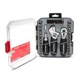 Husky H46PCSTS Stubby Wrench and Socket Set (46-Piece) (Missing Key) - Retail: $53