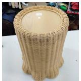 Scalloped Rattan Accent Table - Threshold designed with Studio McGee Fully Assembled - Retail: $170