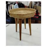 Round Natural Woven Accent Table - Threshold - Retail: $92
