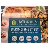 Nordic Ware Naturals 3-Piece Baking Sheet Set - Retail: $50