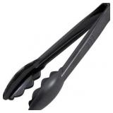 Winco Utility Tongs Black  6 Count (PUT9KC6)