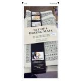 Decorative Dish Drying Mat Set of 4