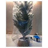 Artificial Pine Tree in Woven Basket