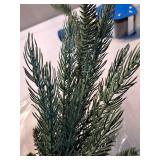 Artificial Pine Tree in Woven Basket