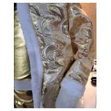 African American Holiday Santa Figure with Gold Attire - Retail: $175