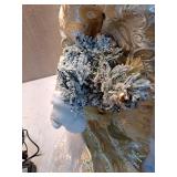 African American Holiday Santa Figure with Gold Attire - Retail: $175