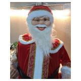Life-Size Animated Santa Claus with Tree and Gift - Retail: $150
