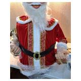 Life-Size Animated Santa Claus with Tree and Gift - Retail: $150