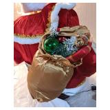 Life-Size Animated Santa Claus with Tree and Gift - Retail: $150