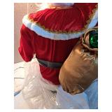 Life-Size Animated Santa Claus with Tree and Gift - Retail: $150