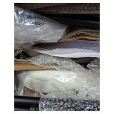 Set of 2 -24" Upholstered with Metal Base Counter Height Barstool Cream Boucle - Room Essentials - Retail: $120