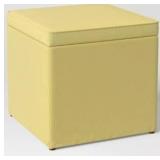 Yellow Upholstered Storage Ottoman - Retail: $85