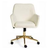 X- Pedestal Bas  Modern Swivel Office Chair in light brown  - Retail: $175