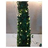 Pre-lit Artificial Topiary Tree with Decorative Planter