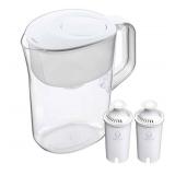 Brita Large 10 Cup Water Filter Pitcher with Smart Light Filter Reminder and 2 Standard Filtes, Made Without BPA, White (Packaging May Vary) (1512822)
