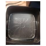 Gourmia 8qt Digital Air Fryer with 12 One-Touch Functions & Guided Cooking Stainless Steel Black: Kitchen Appliance - Retail: $70