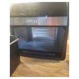 Gourmia 8qt Digital Air Fryer with 12 One-Touch Functions & Guided Cooking Stainless Steel Black: Kitchen Appliance - Retail: $70