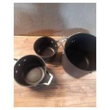 Calphalon Classic Nonstick Hard-Anodized 14-Piece Cookware Set, Grey- MISSING 2 PIECES- MISSING LIDS  - Retail: $310