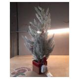 North Pole Trading Co. 36in Flocked Red Berry Christmas Tabletop Tree, One Size, Green