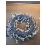 Christmas Wreaths Unlit White Ilex Berry Wreath, 24 In, By Christmas Wreath Decorations