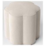 Scalloped Upholstered Ottoman - Room Essentials- Retail: $50