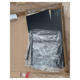 Modern Black Two-Tier Console Table