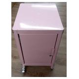 Metal Rolling Locker Storage Cabinet with Lock- Room Essentials Pink - Retail: $125