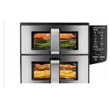 Gourmia GAF1190 11-QT Dual Basket Air Fryer with Smart Finish, Sync Cook, & 4-Layer Cooking  - Retail: $110