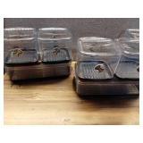 Pack of 3 ,ProKeeper Fresh Produce Keeper Set with Air-Flow Vent System, Square & Long, 3.5 Qt & 5.3 Qt (SEE DETAILS) - Retail: $146