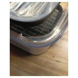 Pack of 3 ,ProKeeper Fresh Produce Keeper Set with Air-Flow Vent System, Square & Long, 3.5 Qt & 5.3 Qt (SEE DETAILS) - Retail: $146