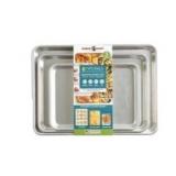 Nordic Ware Naturals 3-Piece Baking Sheet Set  Commercial-Grade Aluminum Sheet Pans, Rust-Resistant, Durable Bakeware for Cookies, Roasting & Everyday- Retail: $50