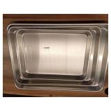 Nordic Ware Naturals 3-Piece Baking Sheet Set  Commercial-Grade Aluminum Sheet Pans, Rust-Resistant, Durable Bakeware for Cookies, Roasting & Everyday- Retail: $50