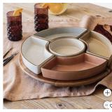 over&back, 6 Piece - Food Side Dip Server Lazy Susan - Retail: $58