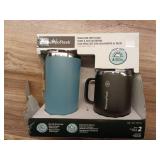 INSULATED COFFEE MUG - Black ,Gray