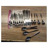 Mid-Century Stainless Steel Flatware Set 21