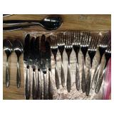 Mid-Century Stainless Steel Flatware Set 21