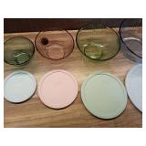 Pyrex Colors Tinted  Mixing Bowl Set 4-Pc