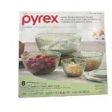 Pyrex Colors Glass Mixing Bowl Set with Lids  Nesting Storage Bowls, Microwave, Freezer & Dishwasher Safe (MISSING LIDS) - Retail: $53