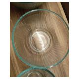 Pyrex Colors Glass Mixing Bowl Set with Lids  Nesting Storage Bowls, Microwave, Freezer & Dishwasher Safe (MISSING LIDS) - Retail: $53