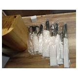 Cangshan RAINIER Series 8-Piece Knife Block Set, German Steel, Bamboo Block, Black - Retail: $249