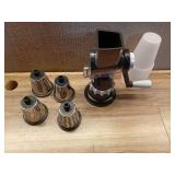 Manual Kitchen Food Grater Set with Stand