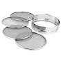 Uniket Sumeet 4-in-1 Stainless Steel Folding Chalni Sieve Set