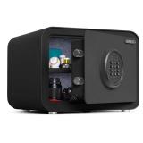 ISLANDSAFE Home Safe Box, Digital Small Personal Safes, caja fuerte, Security Money Closet Electronic Lock Box with Keypad for Pistol Cash Jewelry, Document, Hotel, Dorm, Office (1.0cuft Black)