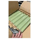 Pattiumo Galvanized Raised Garden Bed, 8x2x1.5 FT Oval Metal Planter Box for Outdoor, 18â Raised Beds for Gardening Vegetables Flower Herb(Sage Green)