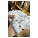 12 Pack White Round Tablecloth 120 Inch Round Table Cloth, Wrinkle Resistant and Washable Tablecloth Polyester Fabric Table Cloth Round Table Cover for Dining Wedding Banquet Party