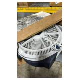 Lasko Wind Machine Fan, Air Circulator Fan with 3 Speeds, 20\" Model 3300, Gray