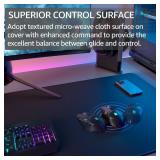 KTRIO Large Gaming Mouse Pad with Stitched Edges, Oversized Mousepad with Superior Micro-Weave Cloth, Non-Slip Base, Water Resist Keyboard Pad, Desk Pad for Gamer, Office & Home, 47.3 x 23.6 in, Black